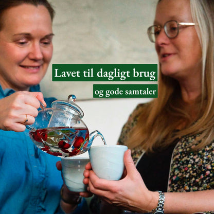 Glas tekande med filter