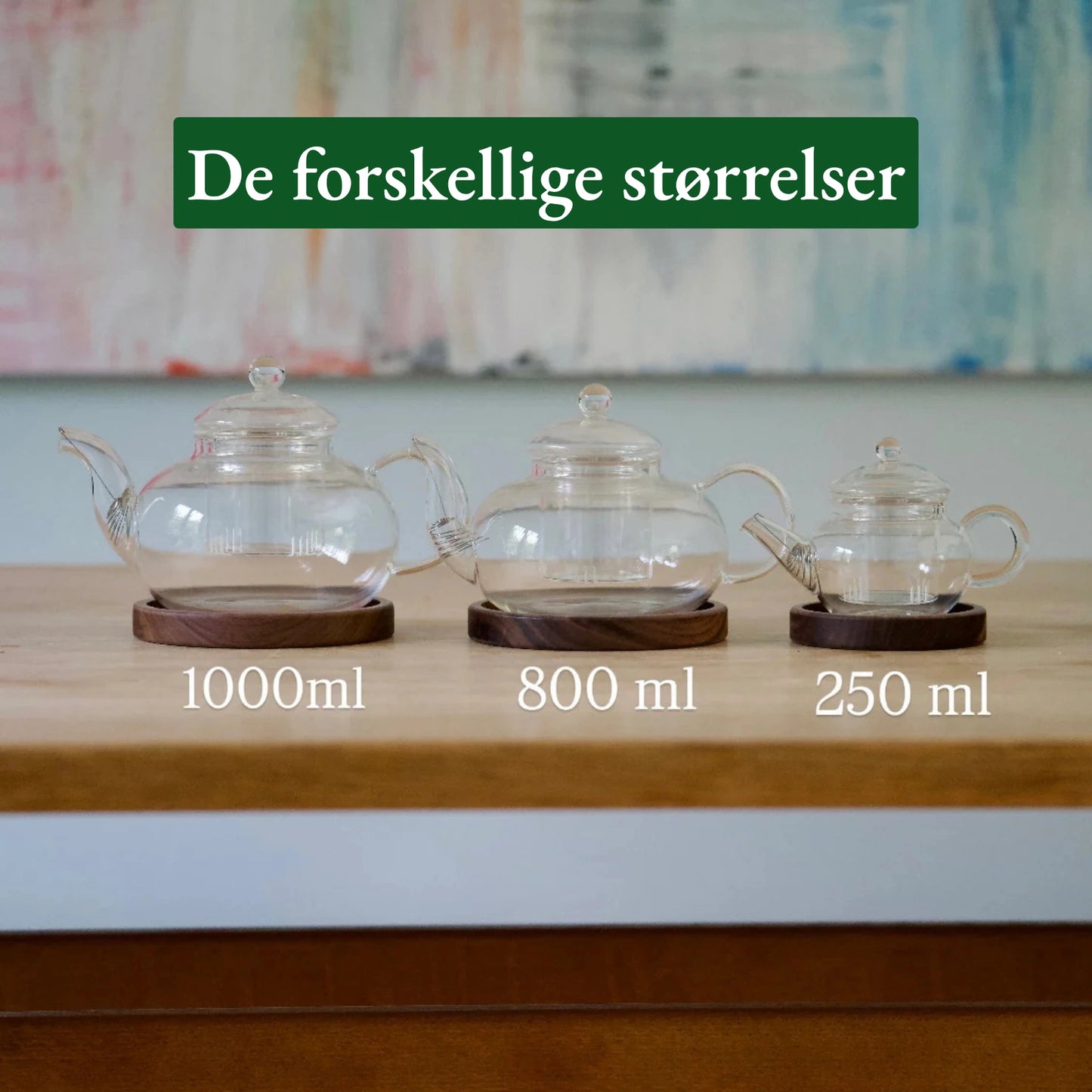 Glas tekande med filter