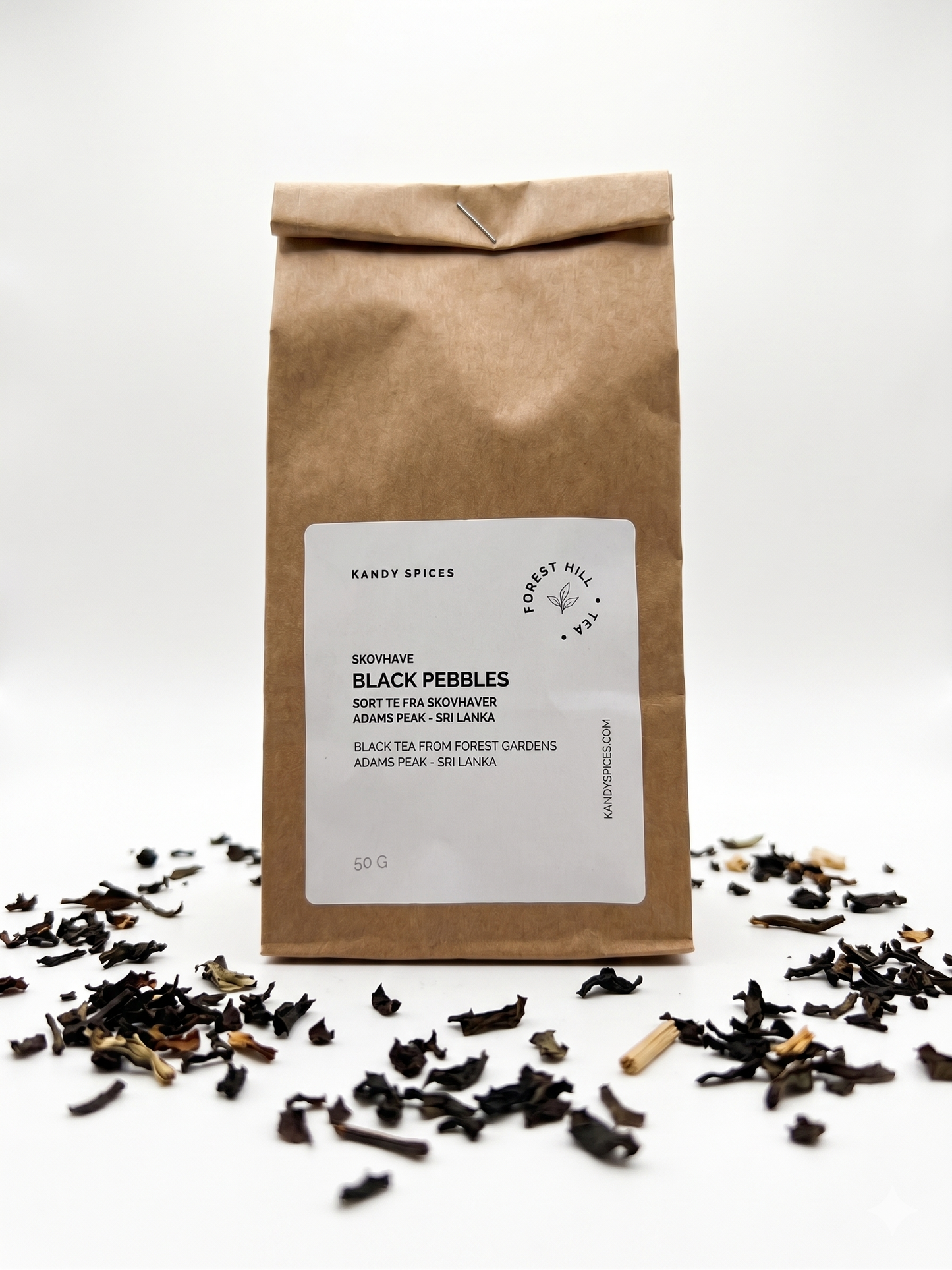 Black pebbles - Sort Te 50 g - Sri Lanka