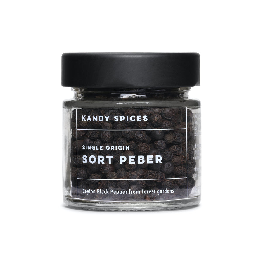 Sort Ceylon Peber - 60 g fra Sri Lanka til din te.
