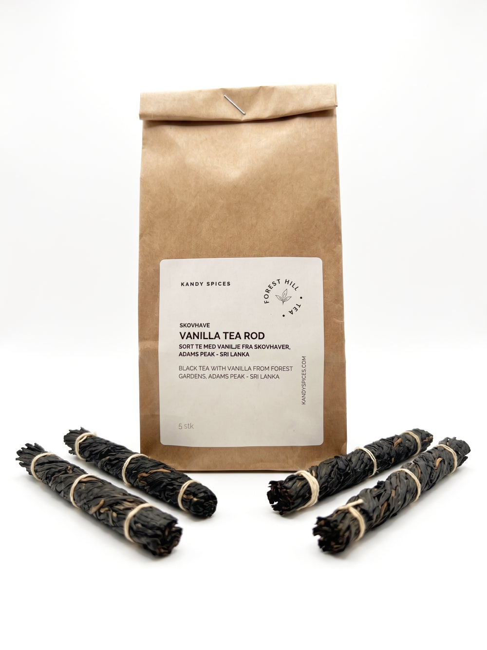 Vanilla Tea Rot - Sort Te 5 styk - Sri Lanka